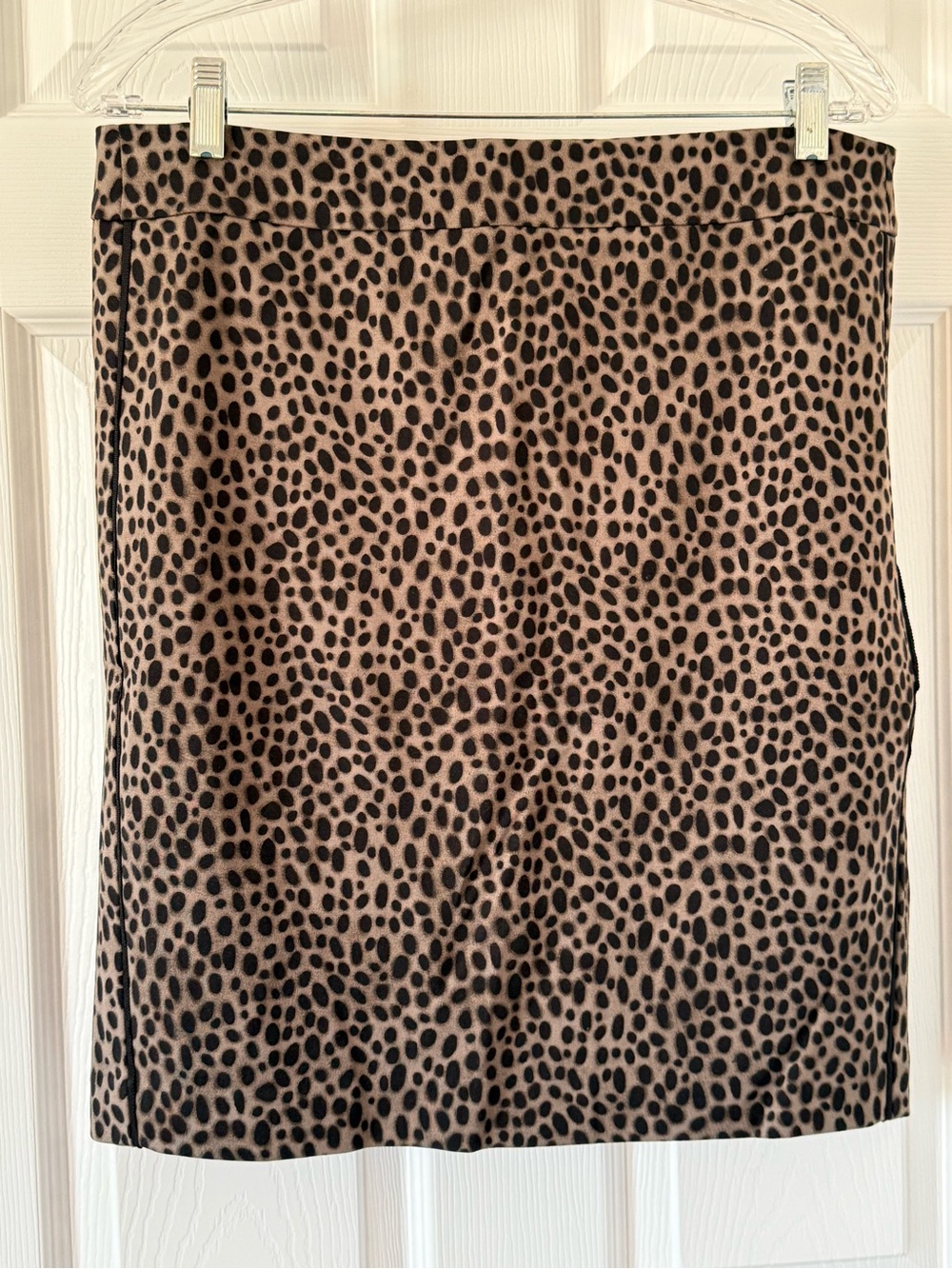 Animal Print Skirt in Taupe and Black